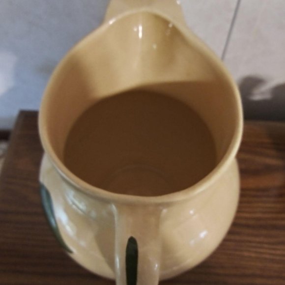 Vintage Watt Pottery Apple 8" Ice Lip Pitcher 17 Y - Picture 5 of 7